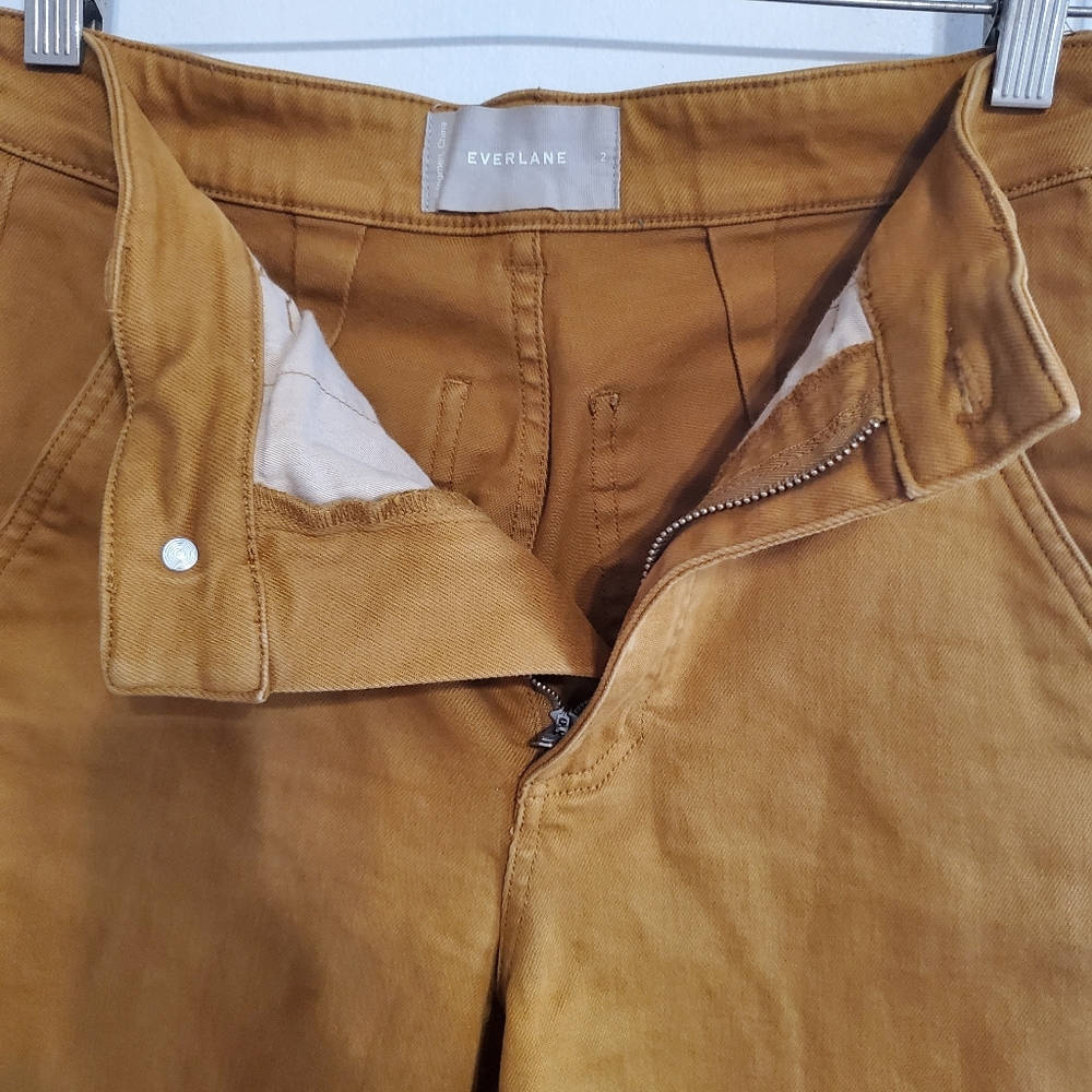 Everlane Cropped Straight Leg Pant Size 2 Regular Granola Retro Minimalism artsy - Picture 7 of 16